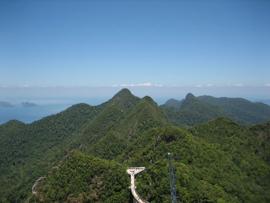 Die Berge und die Haengebruecke