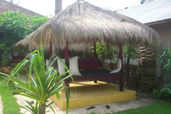 Alle Bars und Restaurants sind mit solchen super schoenen Chillplaetzen ausgestattet.
