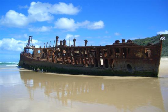 Mahaneno ship wreck, liegt dort seit es 1935 gestrandet ist.
