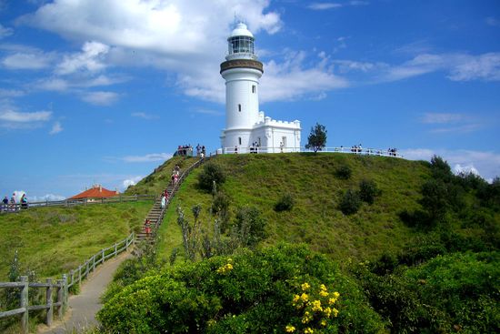 Bleck vom öschtlechste Ponkt vo Australie ufs belderbuechrife
lighthouse