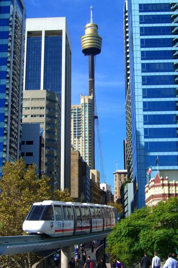 Monrail von Darling Harbour aus gesehen