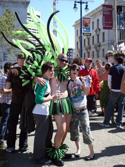 und sah Leute wie diese...