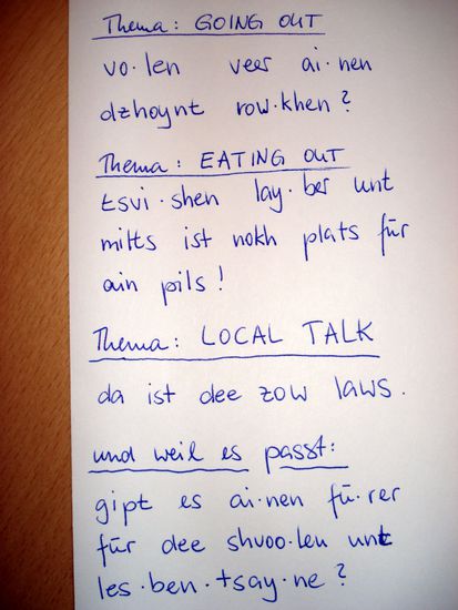 dt. Aussprachehilfe fuer die Ami's...
Ich find's lustig!!!