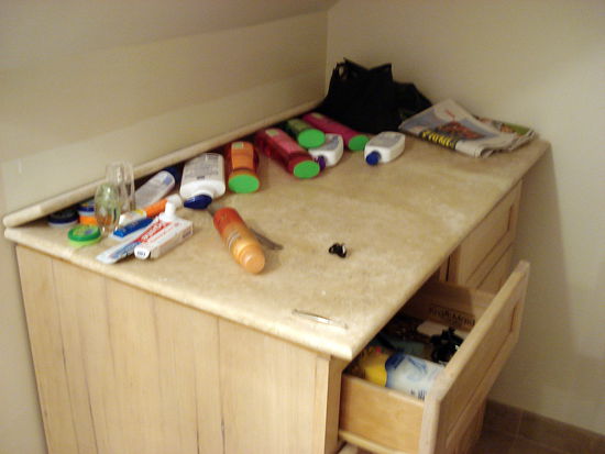 und so sah's im Bad aus