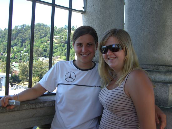 Julia und ich da oben im Juli...