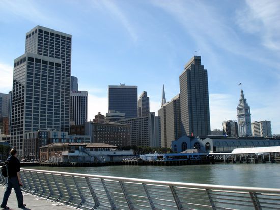 die Aussicht von einem der vielen Stege