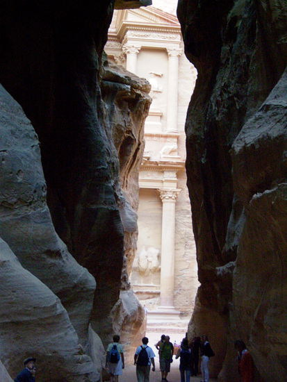 Der erste Blick zum Schatzhaus- bekannt aus allen Reiseführern