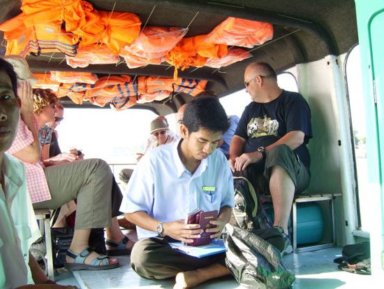 Auf dem Schnellboot