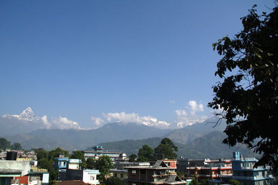 Gebirgspanorama Annapurnakette