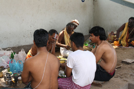 Die Zeremonie beim Bramahnen