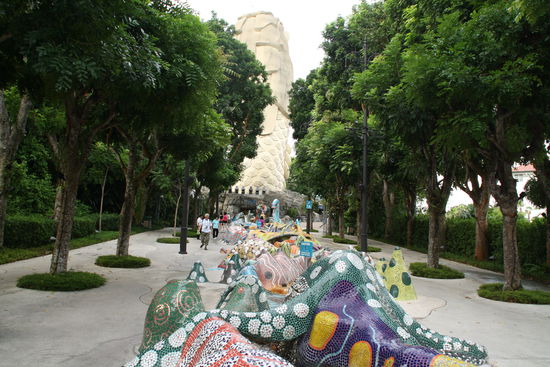 bunte Wasserspiele auf Sendosa