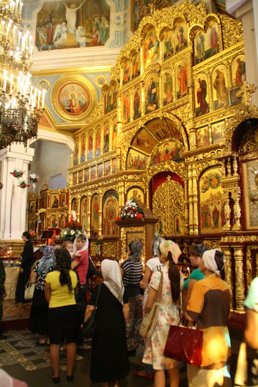 Eine Religie aus Zypern ist gekommen in der Hauptkirche