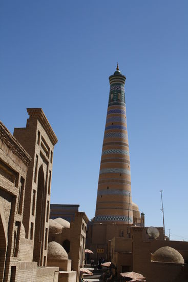 Das höchste Minarett von Usbekistan mit 58 m