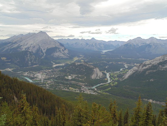 Blick vom Sulphur Mountain