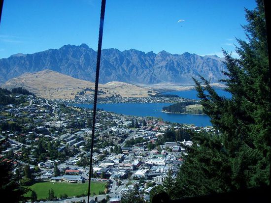 Blick auf Queenstown