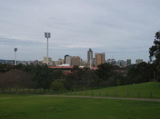 Blick auf das Zentrum von Adelaide