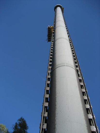 Drop Out. 119 m hoch. 3 sekunden freier Fall.