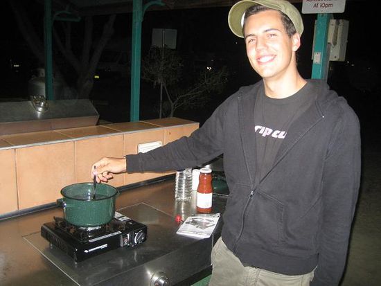 erste gehversuche mit dem neuen stove (gascooker)