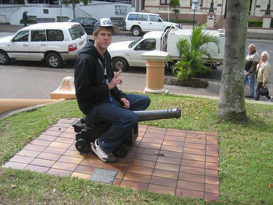 die einzige Sehenswuerdigkeit in Maryborough (die Kanone, nicht Pedda)