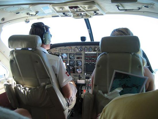 lustiger pilot war auch dabei