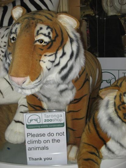 musst jedoch noch n Traenchen vergiessen als ich die Pluschtiger nicht beklettern durfte... 