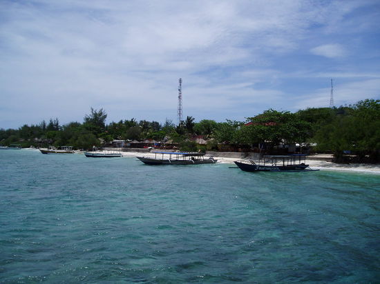 Am Strand von Trawangan