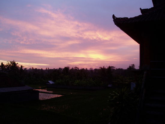 Sonnenuntergang von unserem Balkon ...