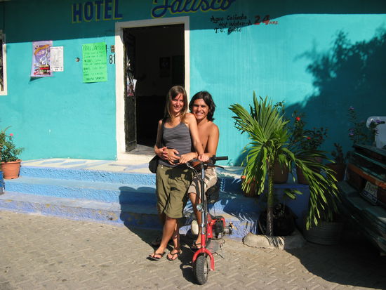 vor dem hotel in Barra de Navidad