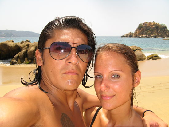 am Strand von Acapulco