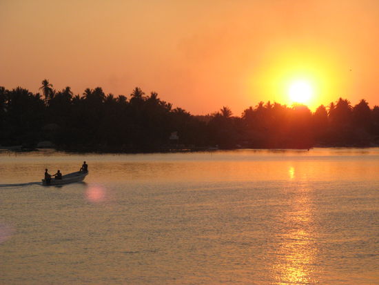 diesen sonnenuntergang konnten wir taeglich von unserem cabaña aus geniessen