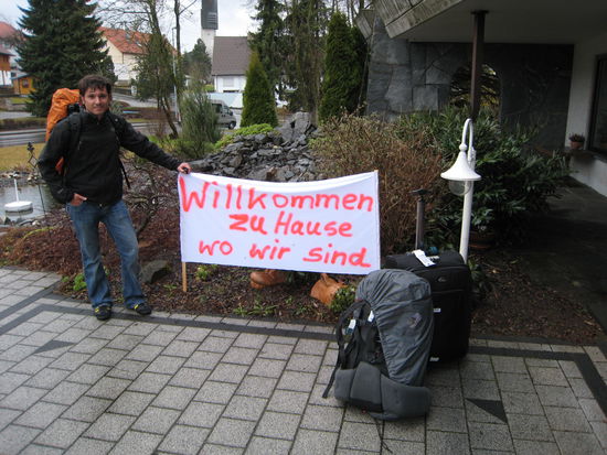 ja, zuhause ist wo unsere lieben sind - danke mama!