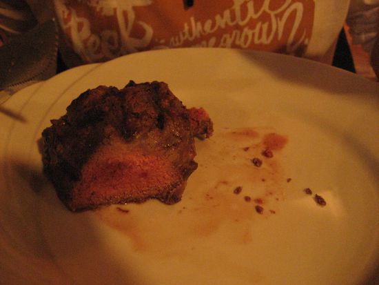 ...ergaenzt mit dem neuentdeckten fleischgenuss, dem perfekt "jugosso" gegrilltem bife de lomo