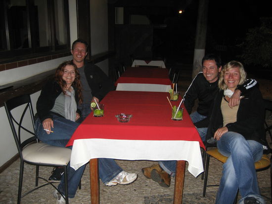 und das war unser abschiedsabend, der feucht froehlicher wurde als erwartet!