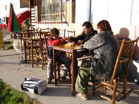 in copacabana gab es dann erst mal ne pause nach dem anstrengenden "schwanenrennen" birgit/jake versus chris/sandra
