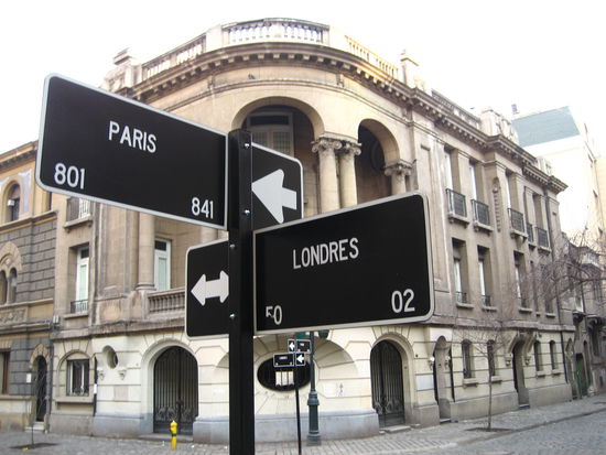 das viertel um die strassen londres und paris