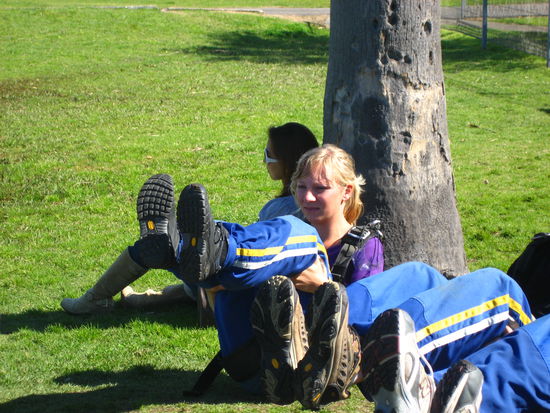 noch etwas skeptisch beim proben der landehaltung...