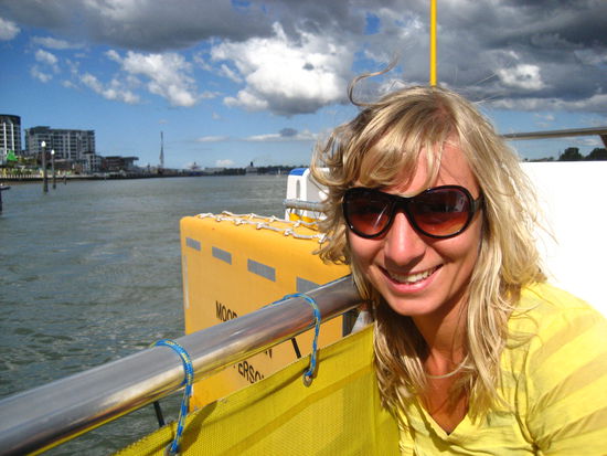 eine bootsfahrt auf dem brisbane-river (war im busticket enthalten – das freut den schwaben...)