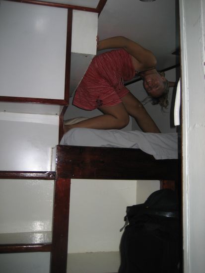 das war das doppelbett und damit war die koje eigentlich auch voll