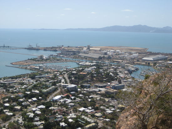 blick von oeben auf townsville