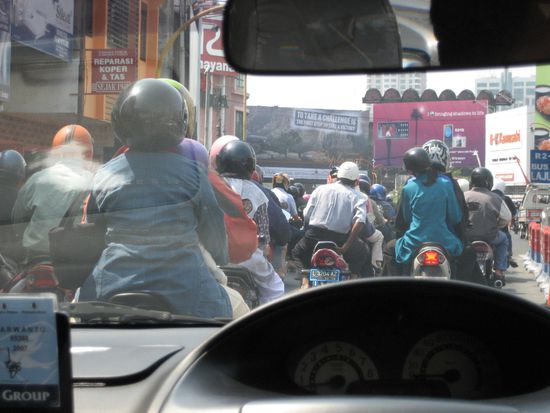 durchschnittlicher blick aus dem fenster eines autos, wenn man auf java umherfaehrt...