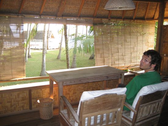 und hier, im ersten stock fruehstueckten wir die naechsten 4 tage!