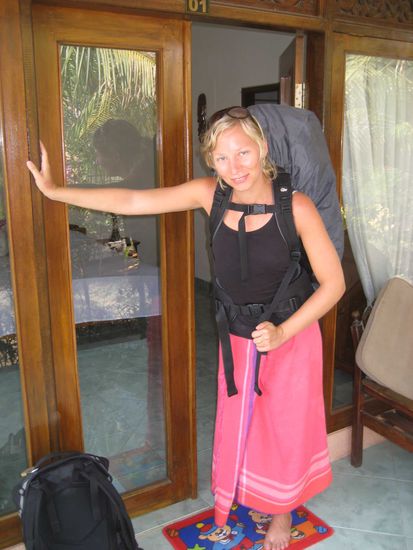 am tag drei voellig im eimer von 500 meter laufen in praller sonne...