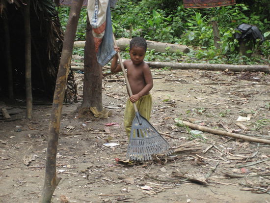 der kleine hier posierte und wischte extra