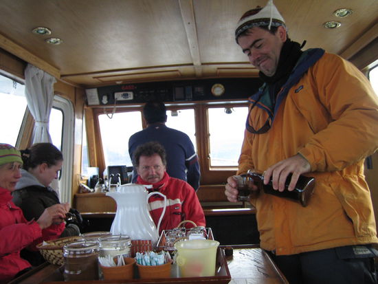 zum abschluss gabs auf dem boot nen selbstgemachten kaffeelikoer!