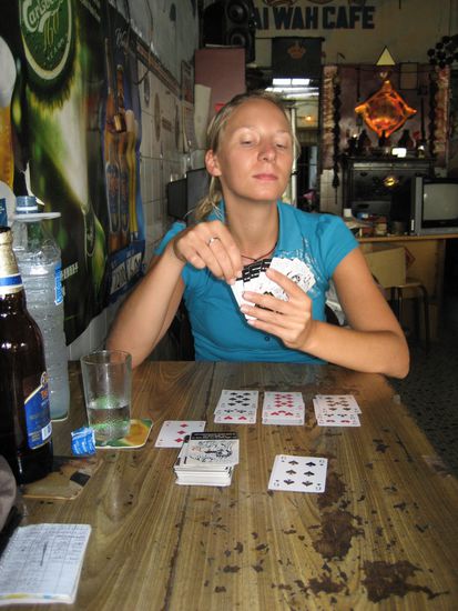 ...oder wir spielten mal wieder kanaster. man betrachte die getraenkeverteilung...