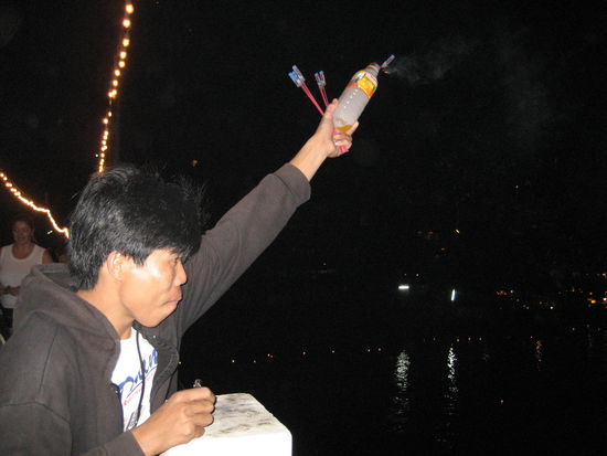 boeller in die plastikflasche und ab gehts