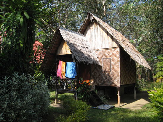 bambushuette beim guesthouse "father and son"