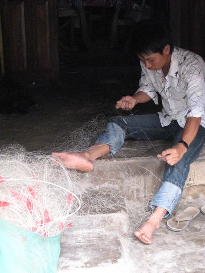 beim gang durchs dorf