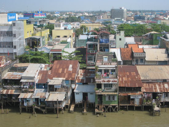 blick vom 6. stock des hotels - willkommen in My Tho