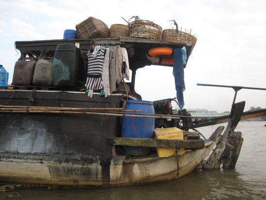 auf den booten wird oft gelebt